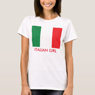 Italian Girl Flag T-Shirt