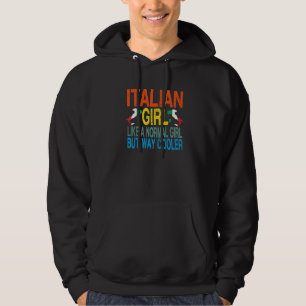 Italian Girl Italy Flag Hoodie