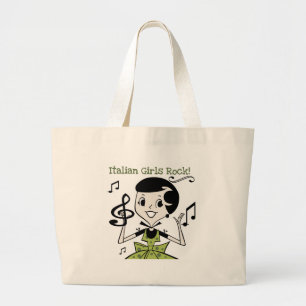 Italian Girls Rock Large Tote Bag