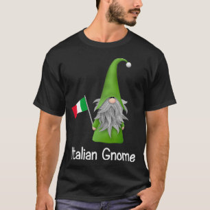 Italian Gnome Holding The Flag of Italy T-Shirt