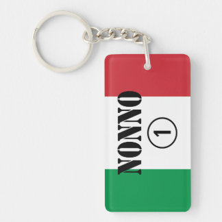 Italian Grandfathers : Nonno Numero Uno Key Ring
