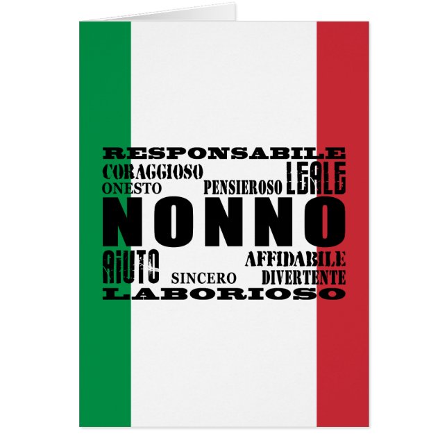 Italian Grandfathers : Qualities (Front)