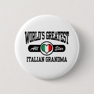 Italian Grandma 6 Cm Round Badge