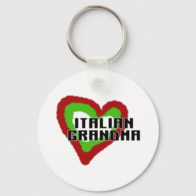 Italian Grandma Key Ring (Front)