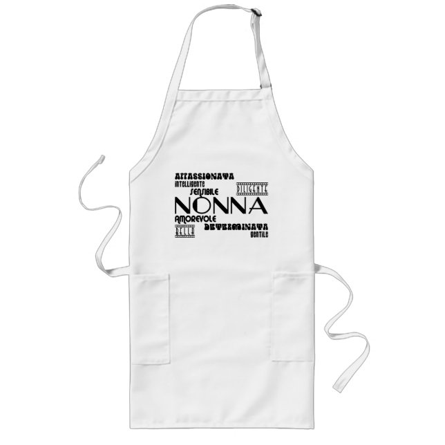 Italian Grandmothers : Qualities Long Apron (Front)