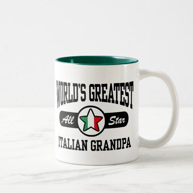 Italian Grandpa Two-Tone Coffee Mug (Right)