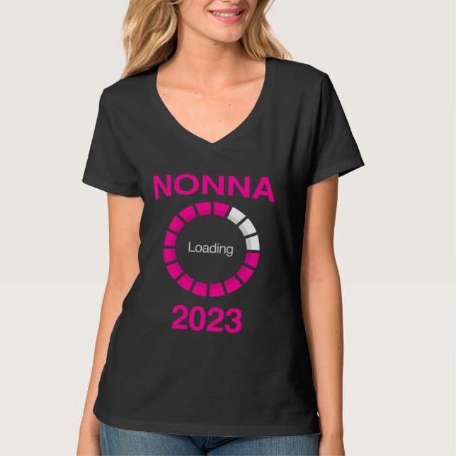 Italian granny  Nonna Loading  Nonna 2023 Loading  T-Shirt (Front)