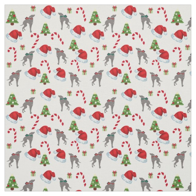 Italian Greyhound Christmas Fabric Joann Fabric (Swatch)