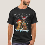 Italian Greyhound Christmas Lights Santa Hat Reind T-Shirt<br><div class="desc">Italian Greyhound Christmas Lights Santa Hat Reindeer Pajama</div>