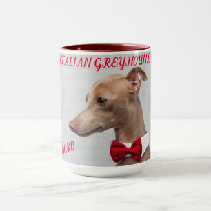 ITALIAN GREYHOUND COMBO TWO TONED MUG. MUG