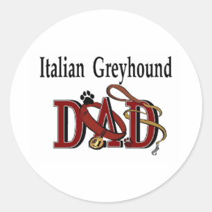 Italian Greyhound Dad Sticker