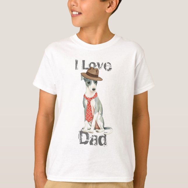 Italian Greyhound Dad T-Shirt (Front)
