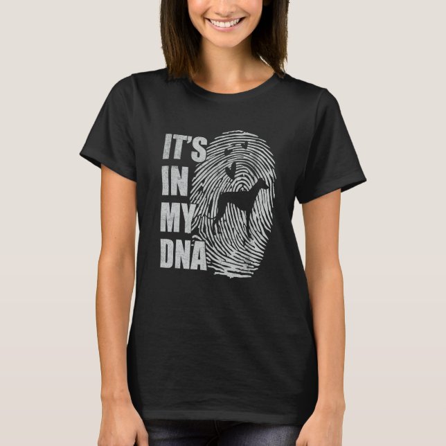 Italian Greyhound DNA Dog Mom Dad Dog T-Shirt (Front)