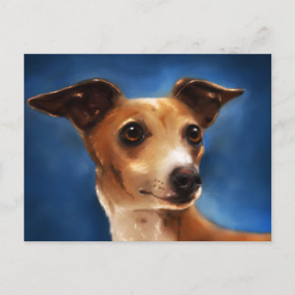 Italian Greyhound Dog Art - Magnifico Postcard