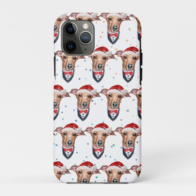 Italian Greyhound Dog Breed Christmas Case-Mate iPhone Case (Back)