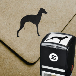 Italian Greyhound Dog Breed Silhouette Iggy Self-inking Stamp