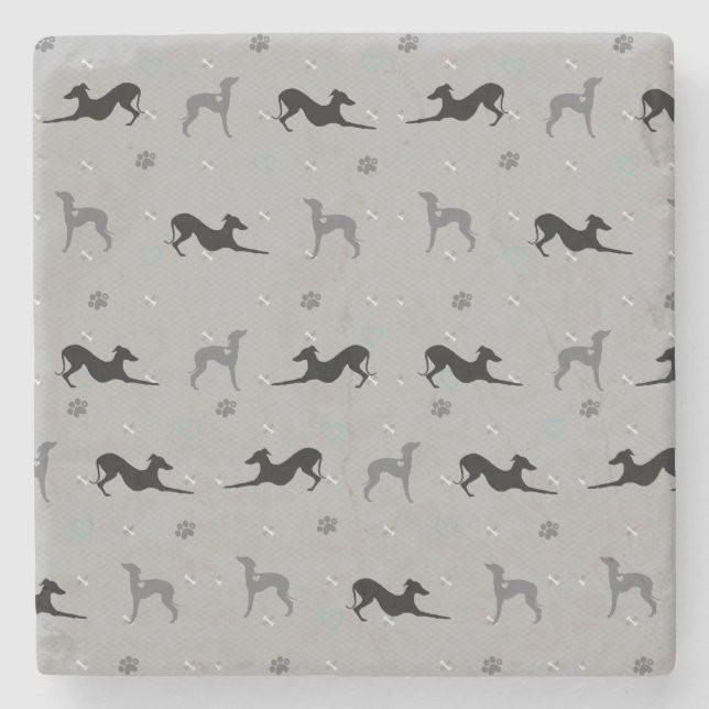 Italian Greyhound Dog Iggy Coaster Print (Front)