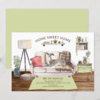 Italian Greyhound Dog Moving Announcement
