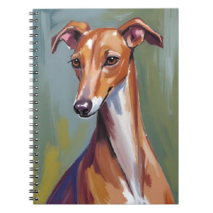Italian Greyhound Dog Painting Notebook