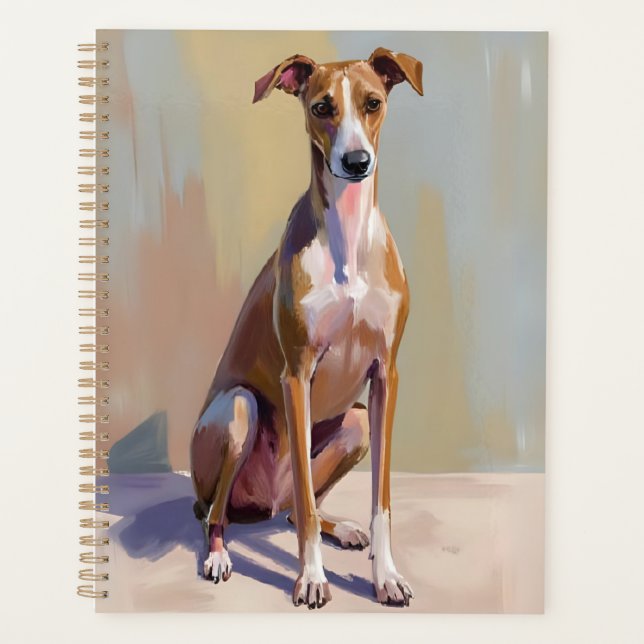 Italian Greyhound Dog Painting Planner (Front)