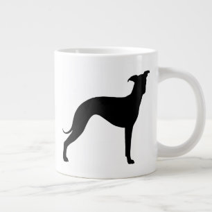 Italian Greyhound Dog Silhouettes Iggies Large Coffee Mug