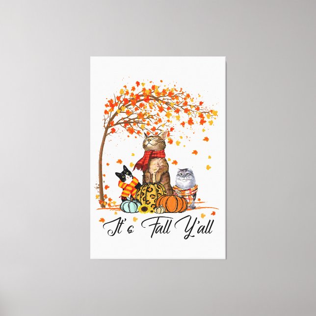 Italian Greyhound Dog Thanksgiving Halloween Canvas Print (Front)