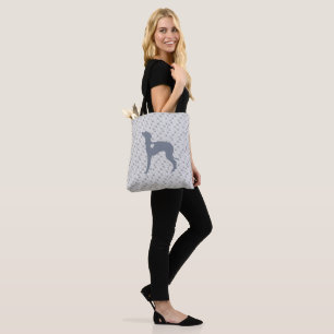 Italian Greyhound Dog Tote Bag, Rescue Iggy.