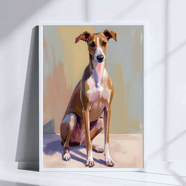 Italian Greyhound Dog Watercolor Pet Painting Poster (Creator Uploaded)