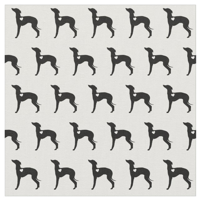 Italian Greyhound Fabric (Close Up)