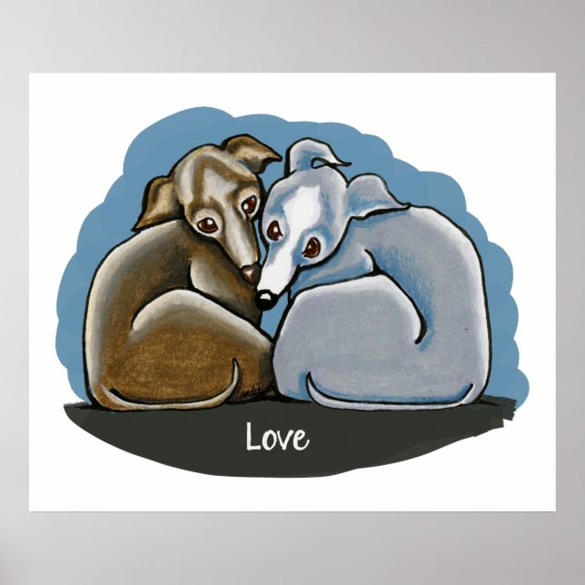 Italian Greyhound Huddle Poster (Front)