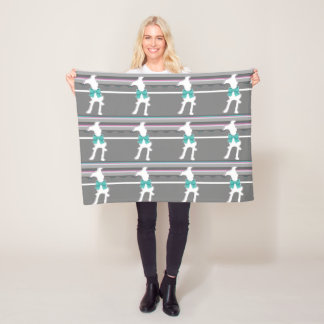 Italian Greyhound. Italian Greyhound Blanket. Fleece Blanket
