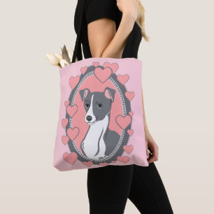 Italian Greyhound Love Pink Tote Bag