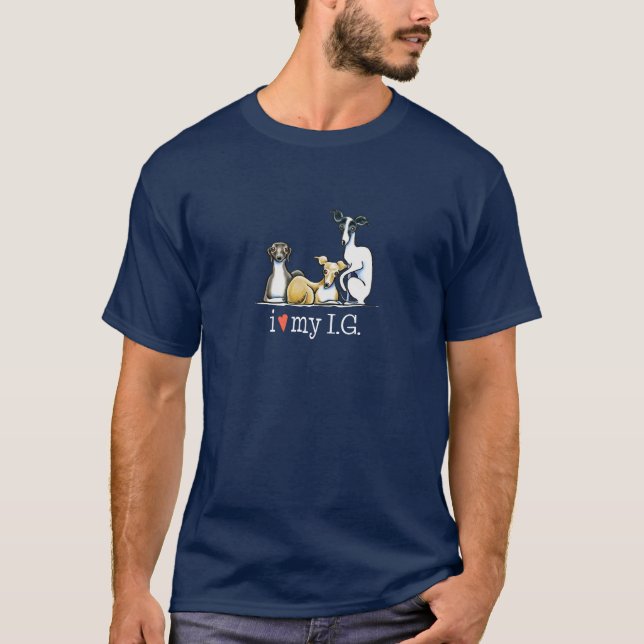 Italian Greyhound Lover T-Shirt (Front)