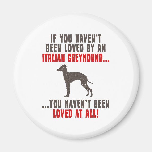 Italian Greyhound Magnet (Front)