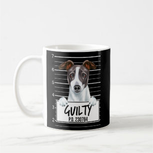 Italian Greyhound Mugshot Guilty Dog Coffee Mug