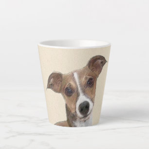Italian Greyhound Painting - Cute Original Dog Art Latte Mug