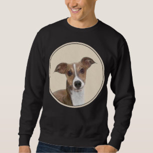 Italian Greyhound Painting - Cute Original Dog Art Sweatshirt