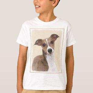 Italian Greyhound Painting - Cute Original Dog Art T-Shirt