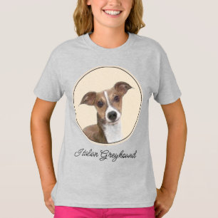 Italian Greyhound Painting - Cute Original Dog Art T-Shirt