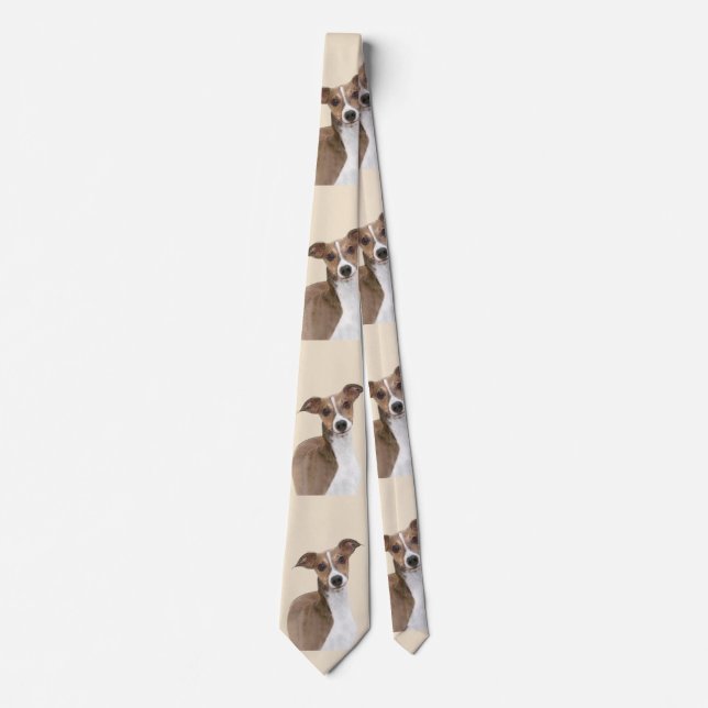 Italian Greyhound Painting - Cute Original Dog Art Tie (Front)