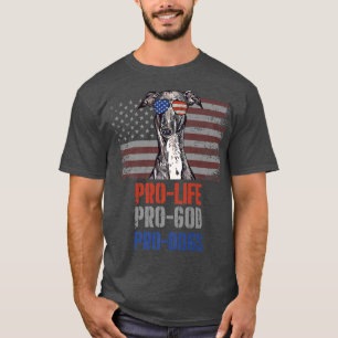Italian Greyhound Pro Life Pro God Pro Dogs Premiu T-Shirt