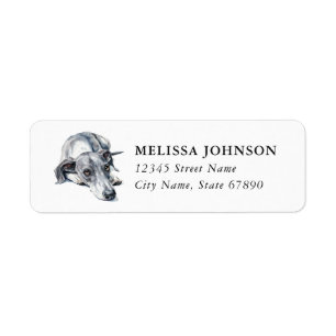 Italian Greyhound Return Address Labels