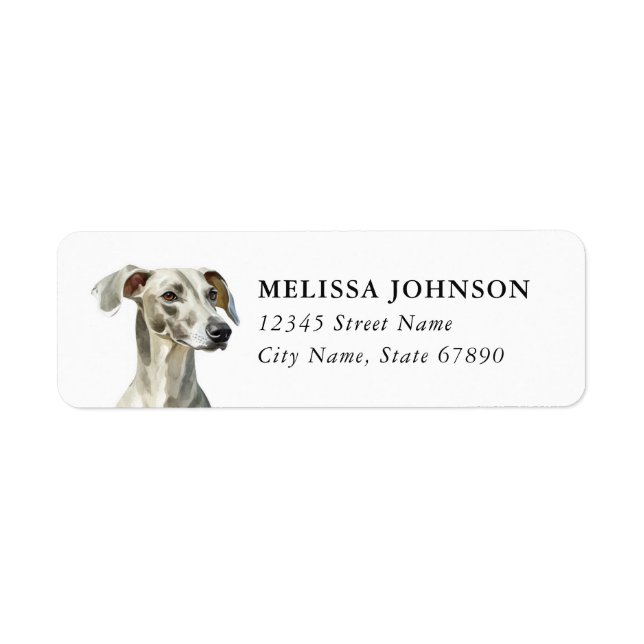 Italian Greyhound Return Address Labels (Front)