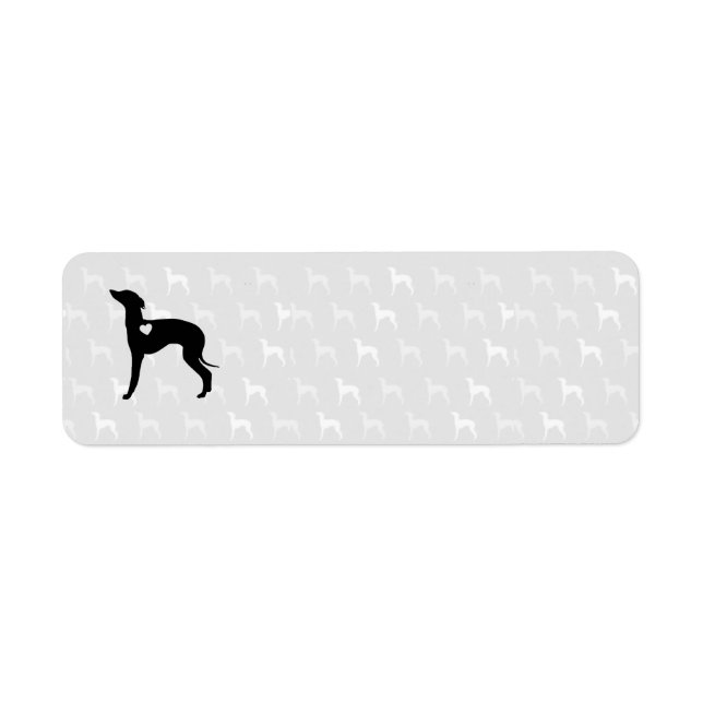 Italian Greyhound Return Address Labels  (Front)