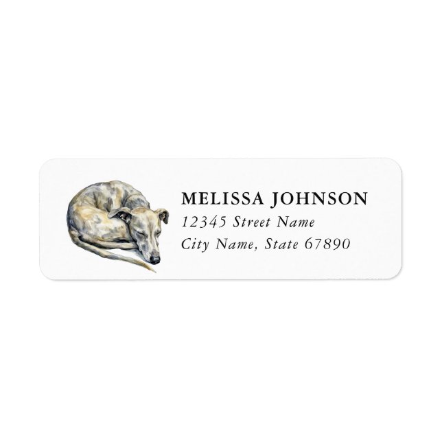Italian Greyhound Return Address Labels (Front)