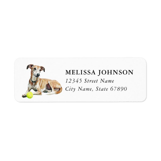 Italian Greyhound Return Address Labels (Front)