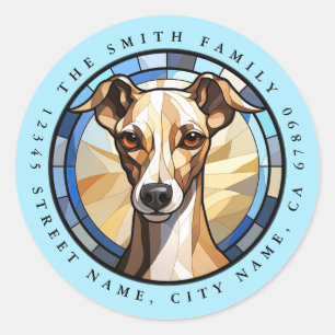 Italian Greyhound Round Stickers