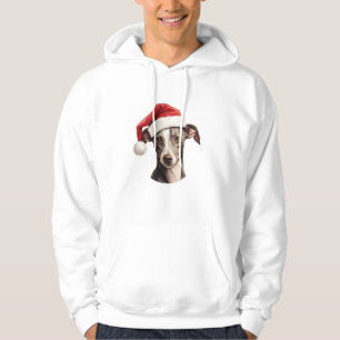 Italian Greyhound Santa Hat Christmas Sweater Pet