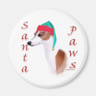 Italian Greyhound Santa Paws Magnet