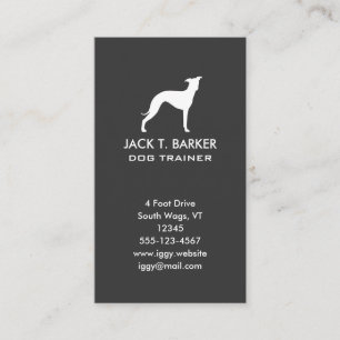 Italian Greyhound Silhouette Business Card